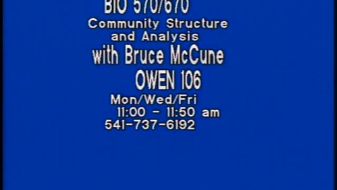 Thumbnail for entry BIO 570 - Lecture 02: Overview of community matrices