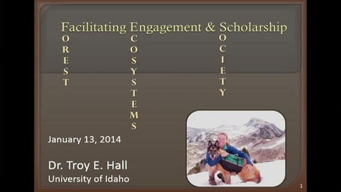 Thumbnail for Dept. of Forest Ecosystems and Society-Candidate 1