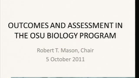 Thumbnail for Fac Assessment Academy 2011 02 Robert Mason