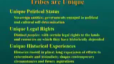 Thumbnail for The Tribal Legal Context: Honoring Tribes' Rights in Practic
