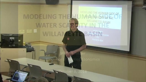 Thumbnail for Willamette Water 2100 Webinar: Modeling the Human Side of Water Scarcity in the Willamette Basin