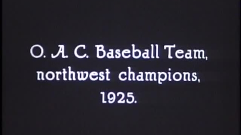 Thumbnail for entry Northwest Conference Baseball Champions, 1925 (FV P 048:10)