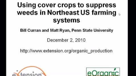 Thumbnail for entry Using Cover Crops to Suppress Weeds in Northeast US Farming 