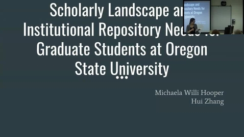 Thumbnail for LFA Seminar Series April 13th - OSU Graduate Students Scholarly Landscape and Institutional repository needs