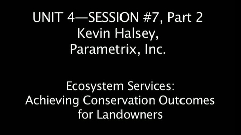 Thumbnail for FOR 599: Ecosystem Services and Family Forestlands