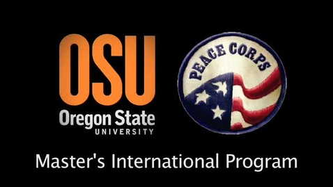 Thumbnail for OSU Peace Corps Master's International