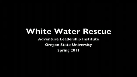 Thumbnail for entry Whitewater Rescue