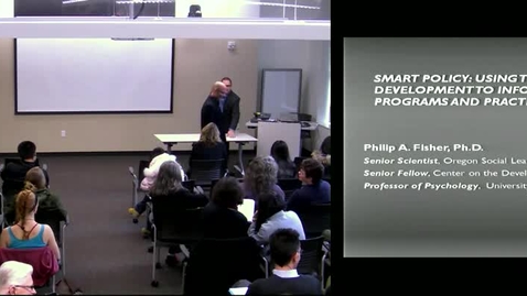 Thumbnail for entry Smart Policy | Campbell Lecture Series, Fall 2011