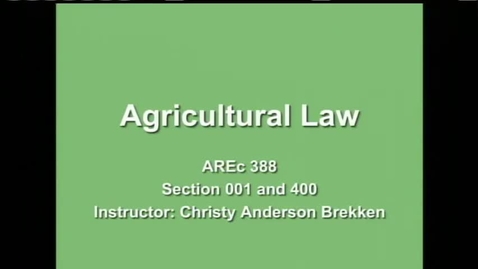 Thumbnail for AREC 388 Lecture 1