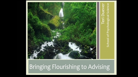 Thumbnail for entry Bringing Flourishing to Advising