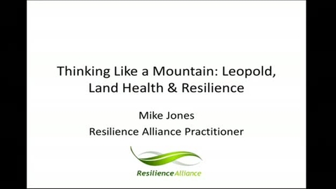 Thumbnail for Thinking Like a Mountain