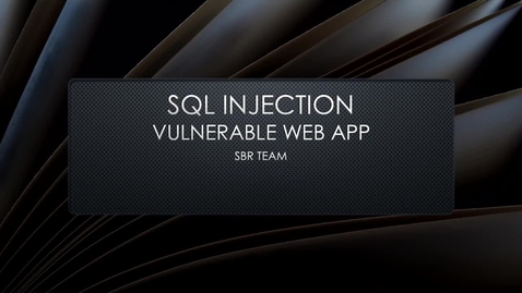 Thumbnail for SQL Injection (Vulnerable)