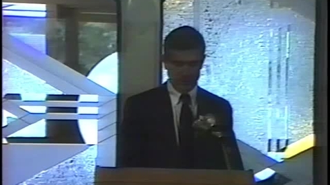 Thumbnail for Robert D. Cess - E.B. Lemon Distinguished Alumni Award Ceremony, May 11, 1991.