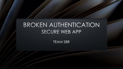 Thumbnail for Broken Authentication (Secure) 