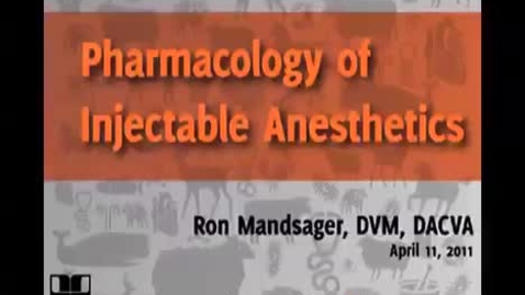Thumbnail for entry Pharmacology of Injectable Anesthetics: Propofol