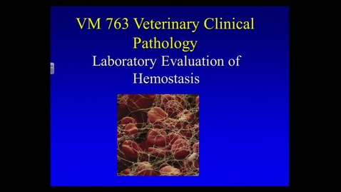 Thumbnail for entry VMB763 Lecture 8. January 24,2014
