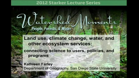 Thumbnail for entry Forest Watershed Research: Farley