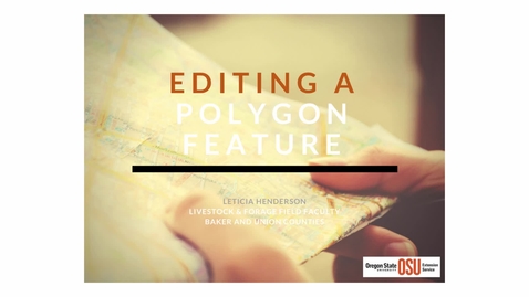 Thumbnail for entry Edit Polygon Features