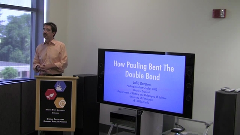 Thumbnail for &quot;How Pauling Bent the Double Bond,” Julia Bursten, August 4, 2010