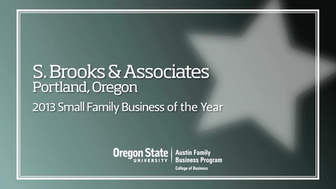 Thumbnail for 2013 SBAI, Brooks Staffing Excellence in Family Business Awards