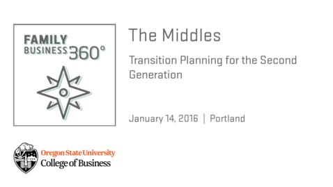 Thumbnail for entry Family Business 360 - The Middles: Transition Planning for the Second Generation