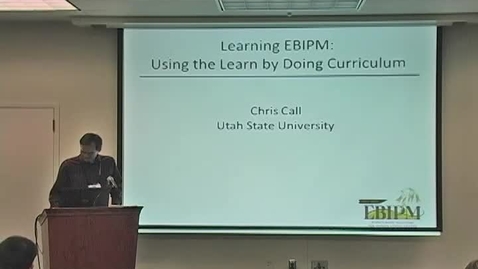 Thumbnail for Chris Call, EBIPM Symposium at 2012 SRM