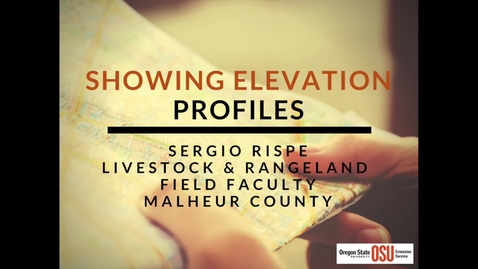 Thumbnail for Determining the Elevation Profile