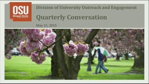 Thumbnail for Outreach and Engagement Quarterly Conversation 2015 0515
