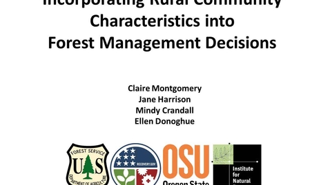 Thumbnail for Community Economics Module  Draft NW Outputs - January 10, 2012