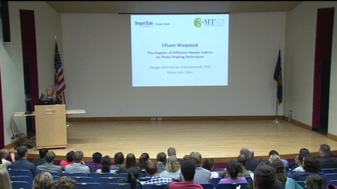 Thumbnail for Scholars' Insights 2014:  Elham Maqsood - The Impacts of Different Woven Fabrics on Three Draping Techniques