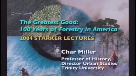 Thumbnail for entry Starker Lecture Series