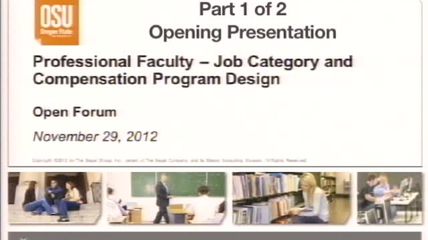 Thumbnail for entry Nov 29 2012 Prof Faculty Open Forum Part 1 of 2