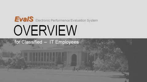 Thumbnail for entry EvalS Overview for Classified IT Employees (1)