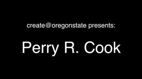 Thumbnail for Perry R. Cook - A (not so) Brief History of Laptop Orchestras, Choirs, and Ensembles  (1916 - Present)