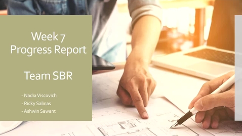 Thumbnail for Week 7 Progress Report