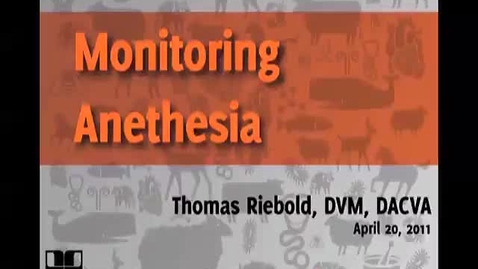 Thumbnail for entry Monitoring: Pulse Oximetry