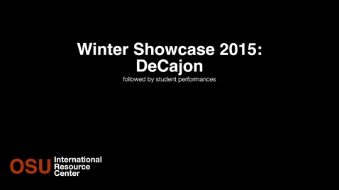 Thumbnail for entry IRC Evening Showcase With DeCajon