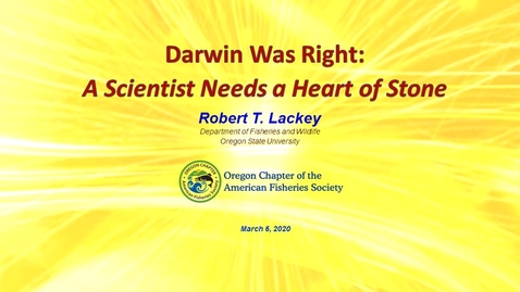 Thumbnail for Darwin Was Right:   A Scientist Needs a Heart of Stone