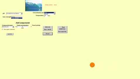 Thumbnail for Visual Minteq Tutorial Part 2