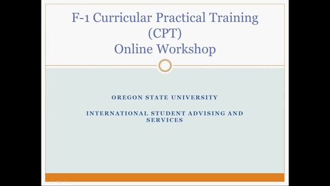 Thumbnail for CPT Online Workshop