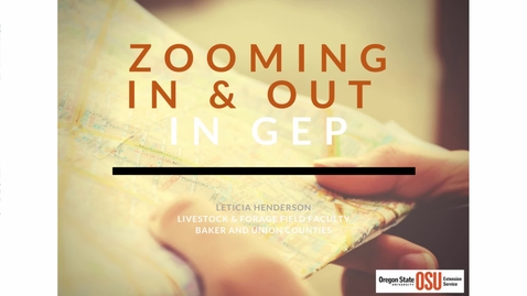 Thumbnail for Zoom In and Out in GEP