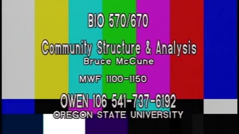 Thumbnail for BIO 570 - Lecture 21: DA