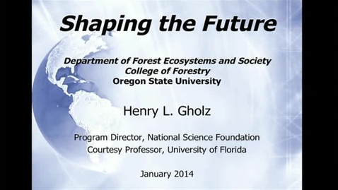 Thumbnail for Dept. of Forest Ecosystems and Society-Candidate 2