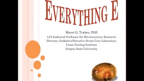 Thumbnail for Linus Pauling Science Center Open House lectures