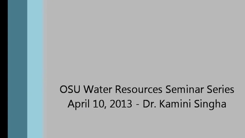Thumbnail for 2013 Water Resources Seminar Series - Kamini Singha