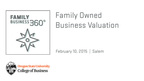 Thumbnail for entry Family Business 360 - Family Owned Business Valuation