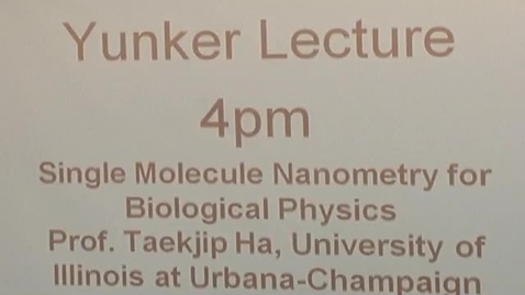 Thumbnail for Yunker Lecture Series