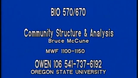 Thumbnail for BIO 570 - Lecture 09: PCA