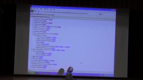 Thumbnail for BB 450 Lecture for October 14, 2009