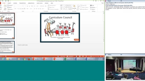 Thumbnail for Faculty Senate 2016 06 09